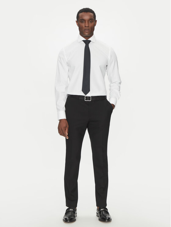 BOSS BOSS Koszula H-HANK-spread-C1-222 50539227 Biały Slim Fit