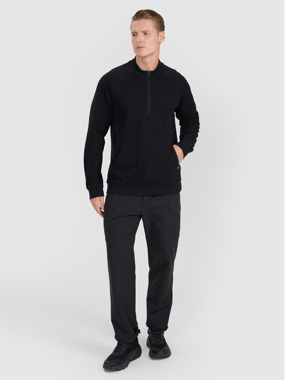 4F 4F Bluza BASKET Czarny Regular Fit