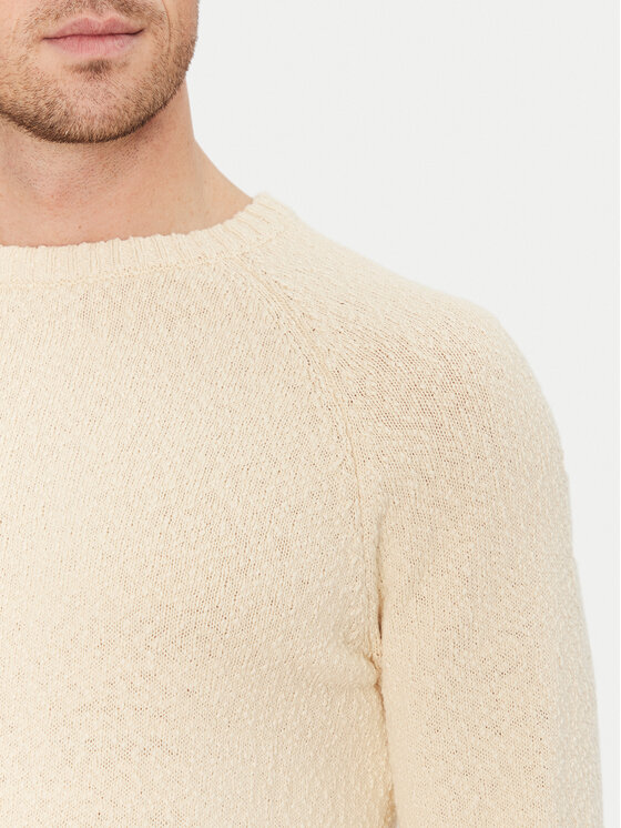 Blend Blend Sweter 20717701 Beżowy Regular Fit