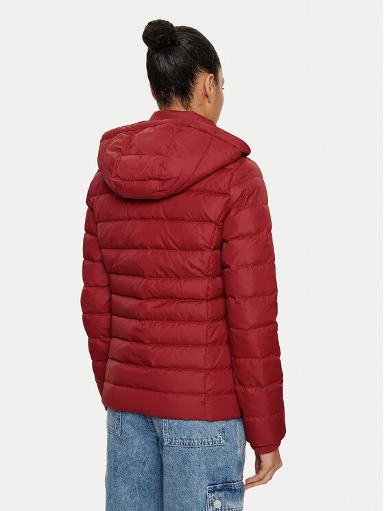 Tommy Jeans Tommy Jeans Пухено яке Basic DW0DW18312 Червен Slim Fit
