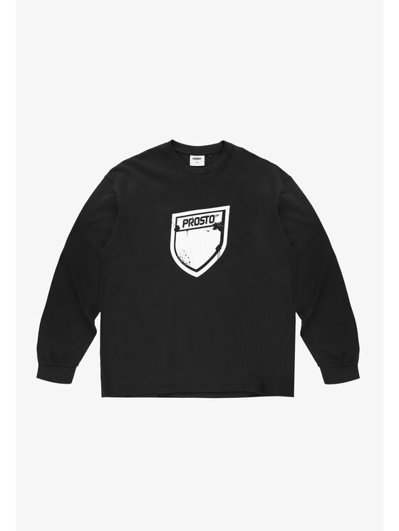 PROSTO. PROSTO. Longsleeve Splash Shield Czarny Regular Fit