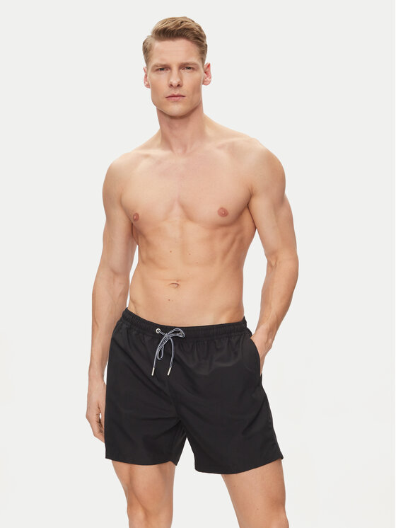 HOM HOM Plaukimo šortai 402537 Juoda Regular Fit