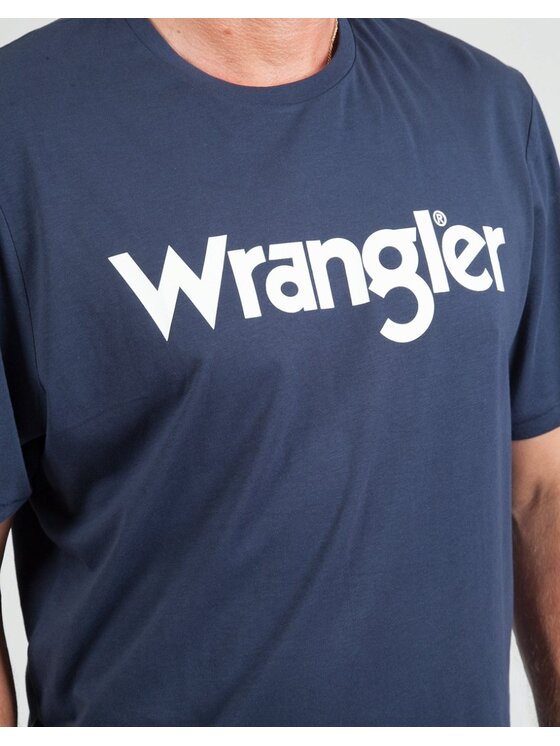 Wrangler Wrangler T-shirt LOGO TEE Blu Regular Fit