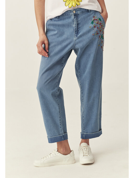 TATUUM TATUUM Jeansy SEREMIO Modrá Loose Fit