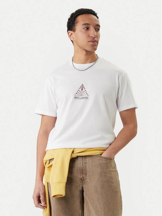 Billabong Billabong T-Shirt Floating EBYZT00387 Biały Regular Fit