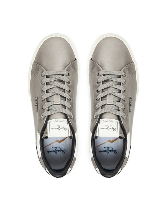 Pepe Jeans Pepe Jeans Sneakersy Kenton Glam W PLS300005 Srebrny