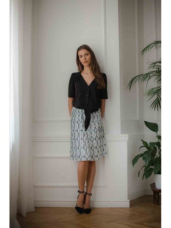 Lenitif Lenitif Blusa L081 Nero Regular Fit