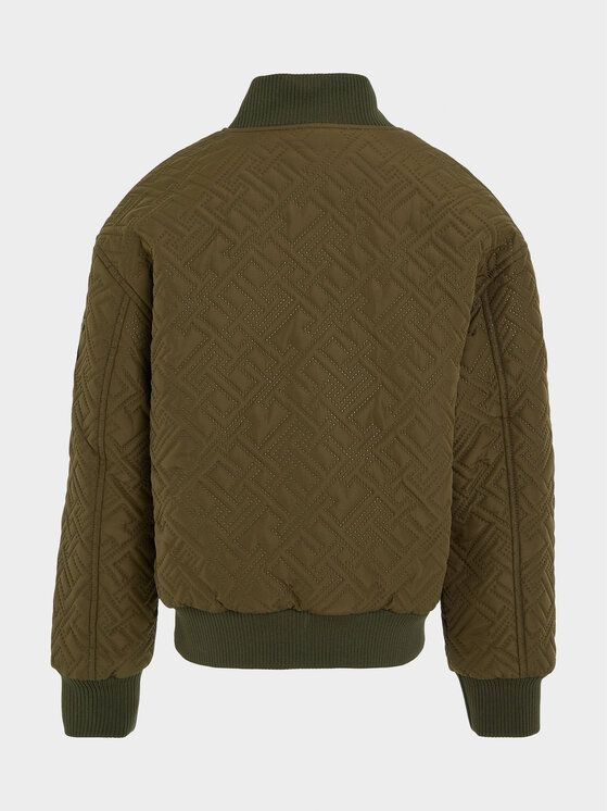 Tommy Hilfiger Tommy Hilfiger Μπόμπερ μπουφάν KB0KB08565 Πράσινο Regular Fit