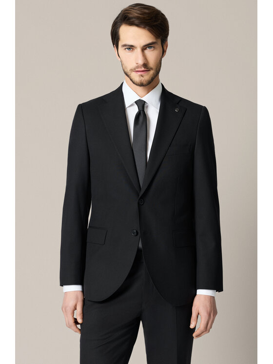 Lancerto Lancerto Garnitur Apricale GA073225000001 Czarny Slim Fit