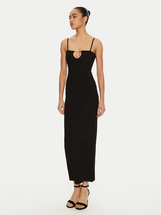 JACQUEMUS JACQUEMUS Džemper haljina 24E241KN449 Crna Regular Fit