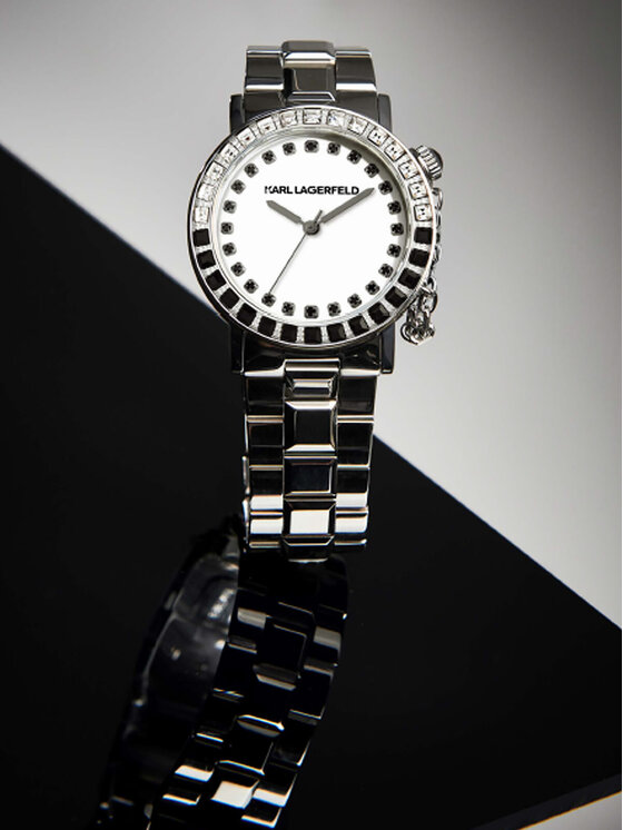 KARL LAGERFELD KARL LAGERFELD Zegarek R0553100501 Srebrny