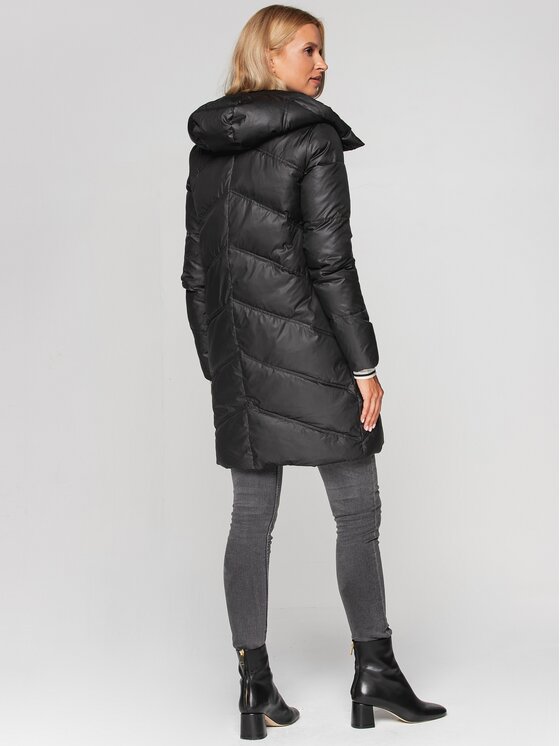 Perso Perso Kurtka damska BLH211033FX Czarny Regular Fit