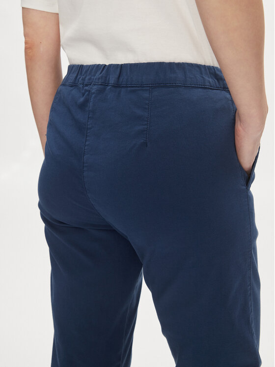 Max Mara Leisure Max Mara Leisure Hlače Terreno 2416131058 Tamnoplava Regular Fit