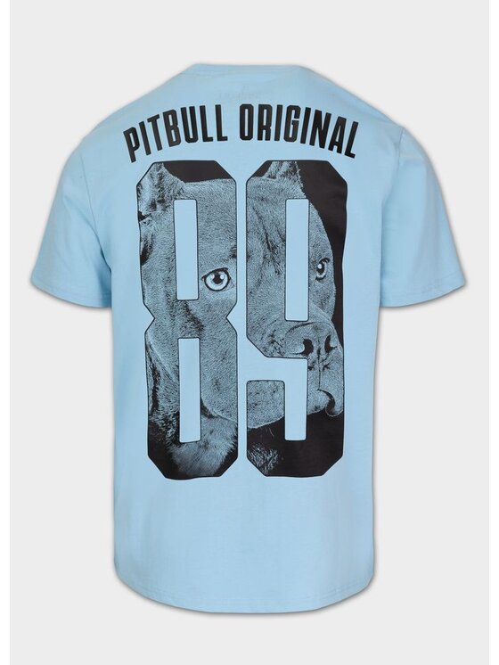 PITBULL PITBULL T-Shirt Koszulka męska EIGHTY NINE DOG XS Błękitny Regular Fit