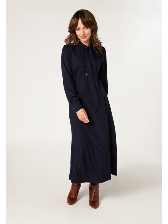 QUIOSQUE QUIOSQUE Každodenné šaty EMIRA DRESS Tmavomodrá Regular Fit