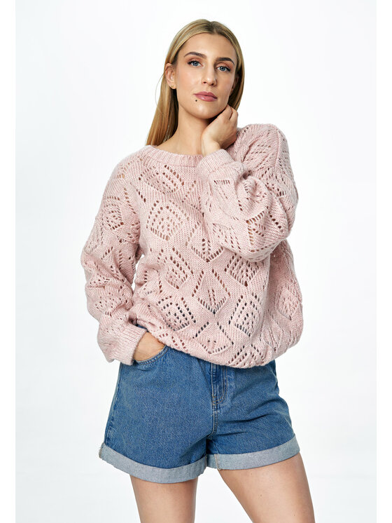 FIGL FIGLFIGL Maglione M887 Rosa Oversize