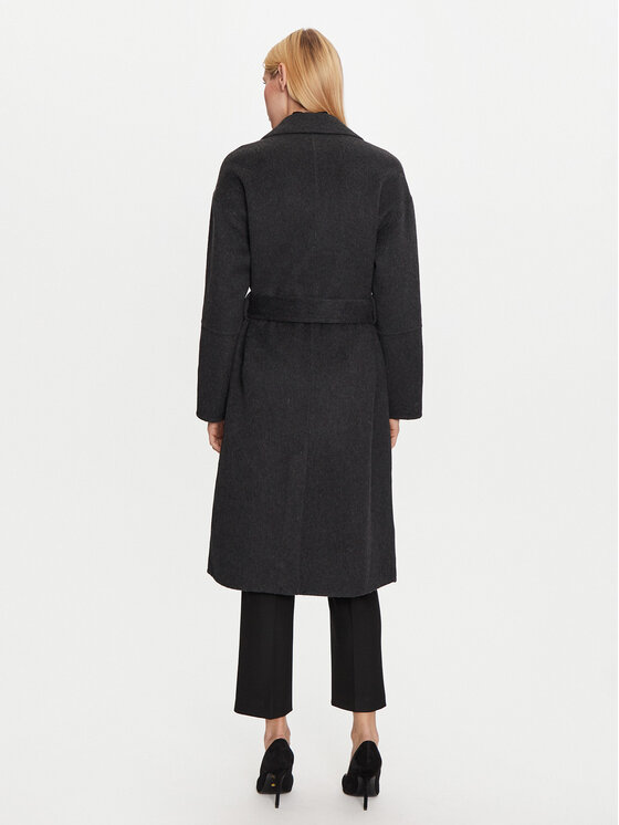 Silvian Heach Silvian Heach Volneni plašč GPA24016CP Siva Regular Fit