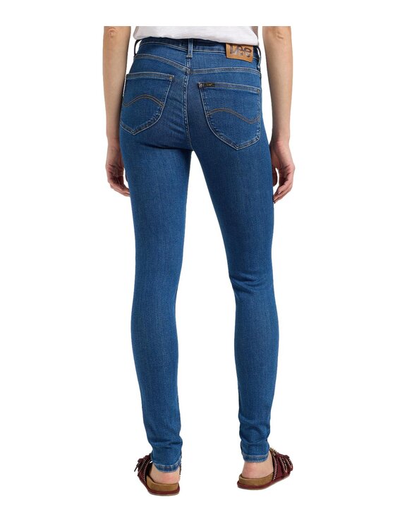 Lee Lee Jeansy 112363594 Niebieski Skinny Fit