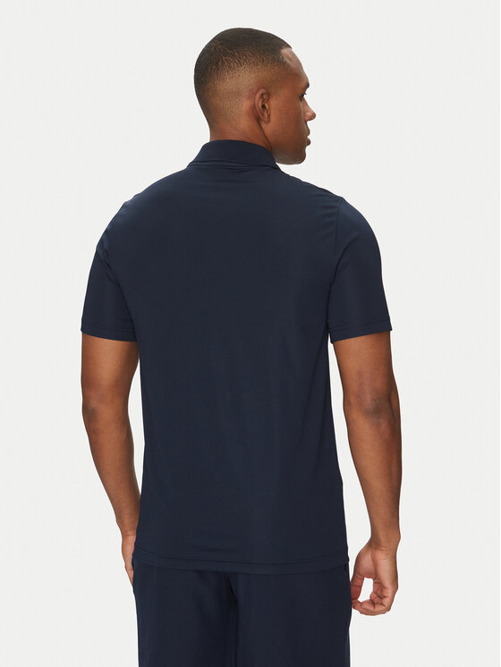 Lacoste Lacoste Тениска с яка и копчета DH2341 Тъмносин Regular Fit