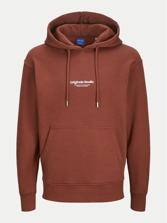 Jack&Jones Jack&Jones Majica dugih rukava Vesterbro 12241687 Smeđa Relaxed Fit