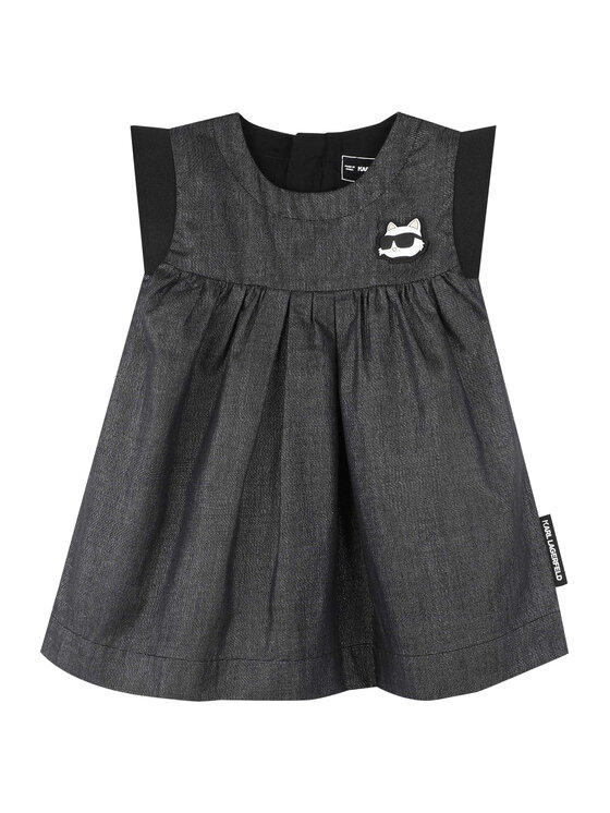 Karl Lagerfeld Kids Karl Lagerfeld Kids Každodenní šaty Z30514 M Šedá Regular Fit
