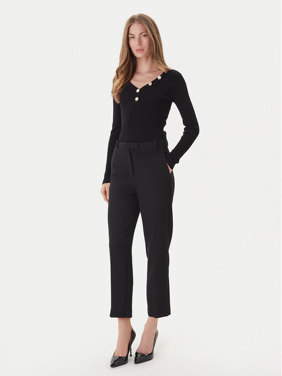 Morgan Morgan Pulover 201-MBANBI.N Črna Slim Fit