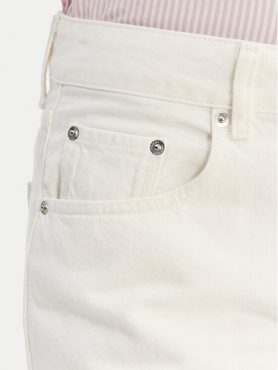 Tommy Hilfiger Tommy Hilfiger Jeansy WW0WW49500 Écru Barrel Fit