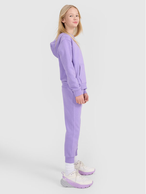 4F 4F Spodnie dresowe 4FJWSS25TTROF1099-51 Fioletowy Regular Fit