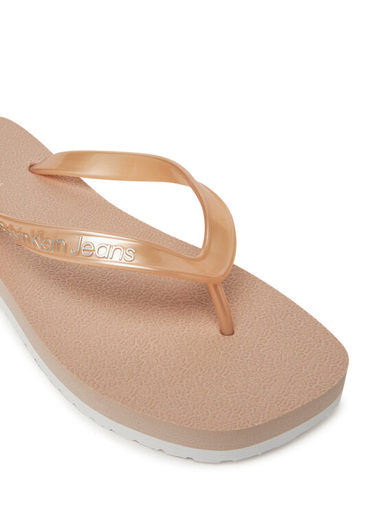 Calvin Klein Jeans Calvin Klein Jeans В'єтнамки Thong+ Tpu Metallic YW0YW01720 Рожевий
