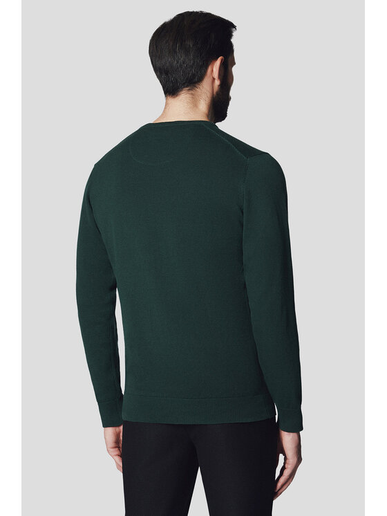 Lancerto Lancerto Sweter Joakim SW073224000056 Zielony Regular Fit