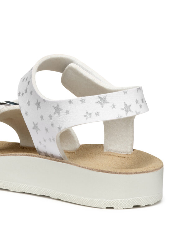 Geox Geox Basutės J Sandal Costarei Gi J15EAB 00004 C1000 D Balta