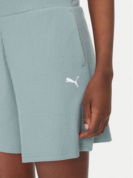Puma Puma Športové kraťasy ESS Elevated 5" 685026 Zelená Regular Fit