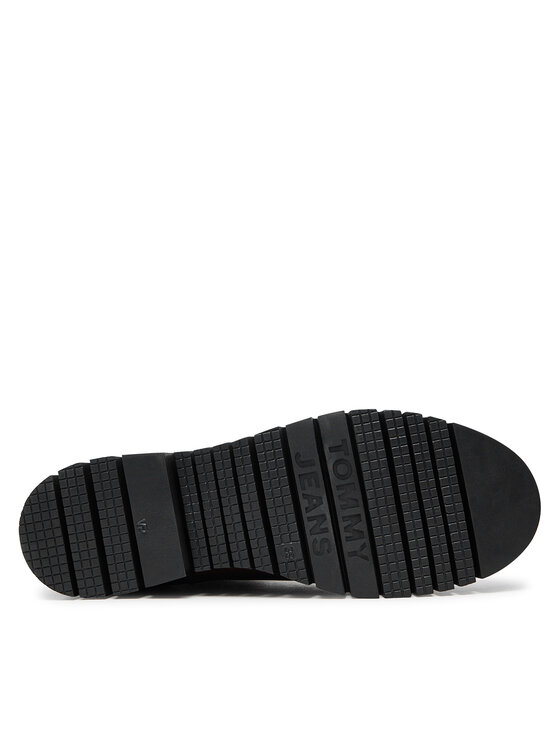 Tommy Jeans Tommy Jeans Kotníková obuv s elastickým prvkem Chelsea EN0EN02626 Hnědá