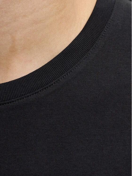 Jack & Jones Jack & Jones Футболка Ejeff Logo 12288536 Чорний Regular Fit