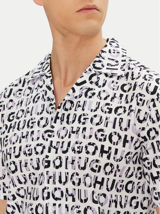 HUGO HUGO Ing Ellino 50539328 Fekete Relaxed Fit