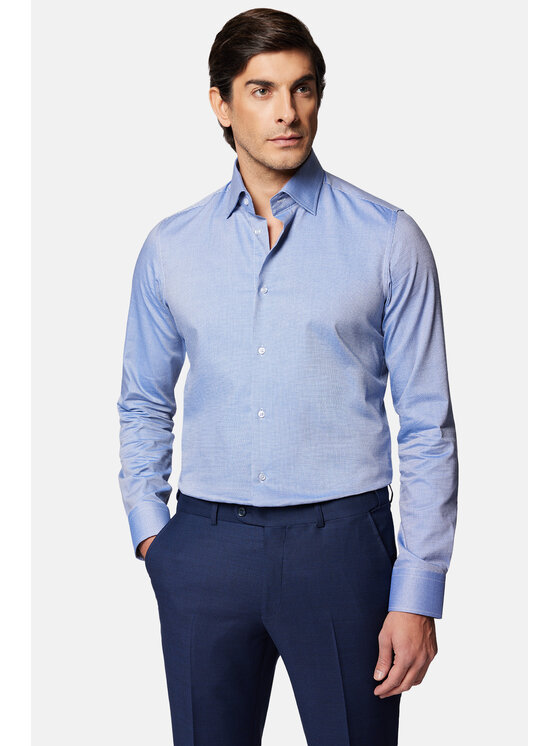 Lancerto Lancerto Koszula Maximo KO051124000033 Niebieski Slim Fit