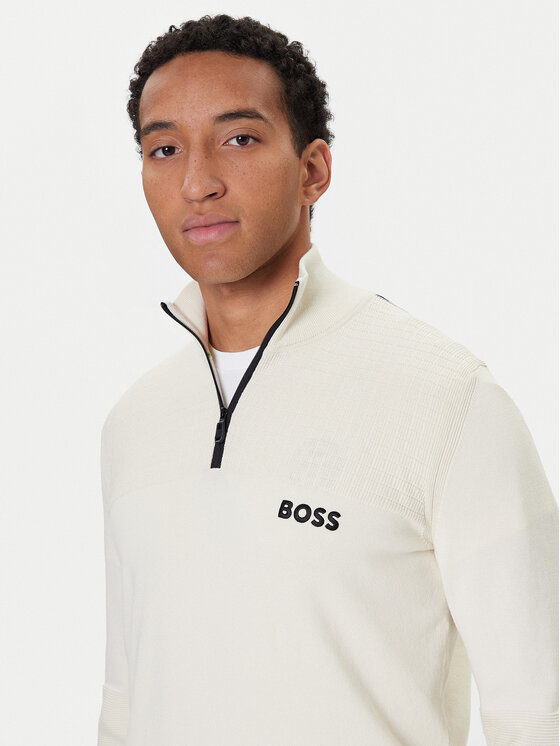 BOSS BOSS Kampsun K_Hydro QZ-1 50541953 Valge Regular Fit