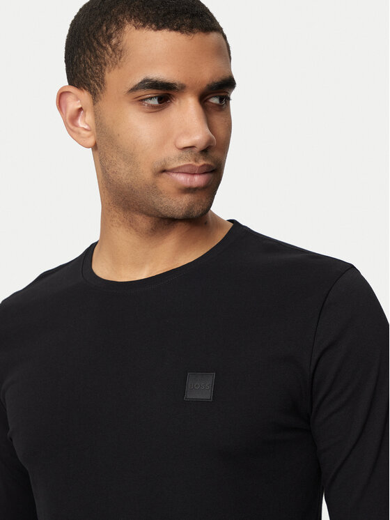 BOSS Boss S dlouhým rukávem Tacls 50512111 Černá Regular Fit