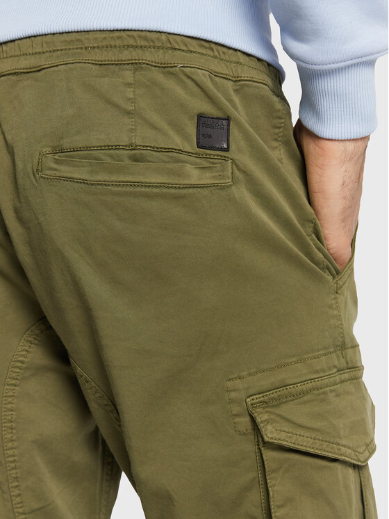 Alpha Industries Alpha Industries Joggers kalhoty Twill 116202 Zelená Regular Fit