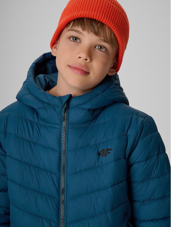 4F 4F Kurtka puchowa 4FJRAW26TDJAM1057-30S Granatowy Regular Fit