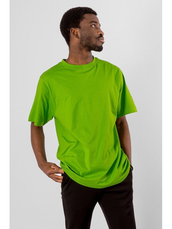 TeeShoppen TeeShoppen T-Shirt 'Oversized Collection' Zielony Oversize