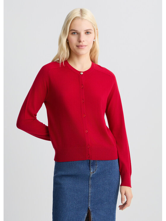 Liu Jo Liu Jo Cardigan CA5409MA63OX0644 Rosso Regular Fit