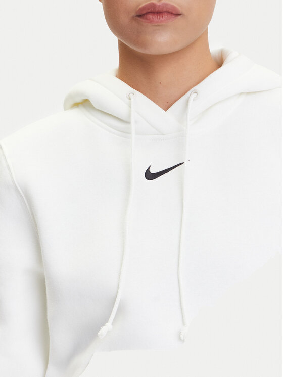 Nike Nike Mikina Phoenix Fleece HF6839 Bílá Relaxed Fit