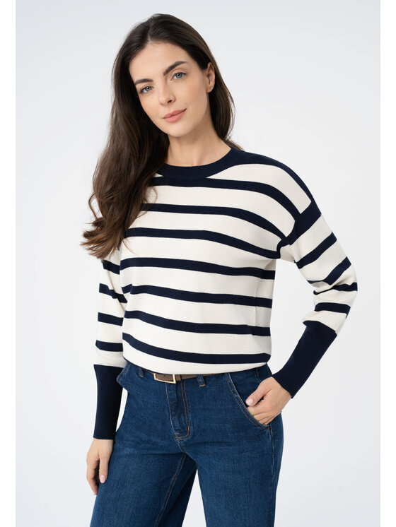 Volcano Volcano Sweter s-zita Granatowy Regular Fit