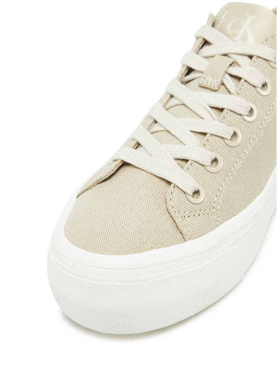 Calvin Klein Jeans Calvin Klein Jeans Tenisówki Vulc Flatform Low Cv Mg YW0YW01763 Beżowy