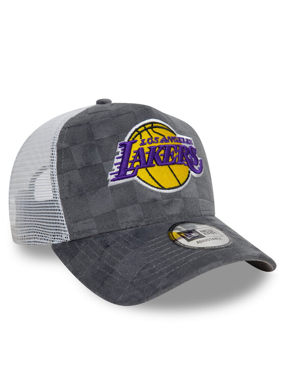 New Era New Era Cappellino Los Angeles Lakers Tonal Check 60595261 Grigio