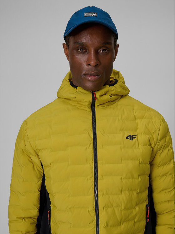 4F 4F Kurtka outdoor TREKKING Żółty Regular Fit