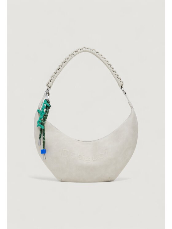 Desigual Τσάντα BAG HALF LOGO ZANTE PIED Μπεζ