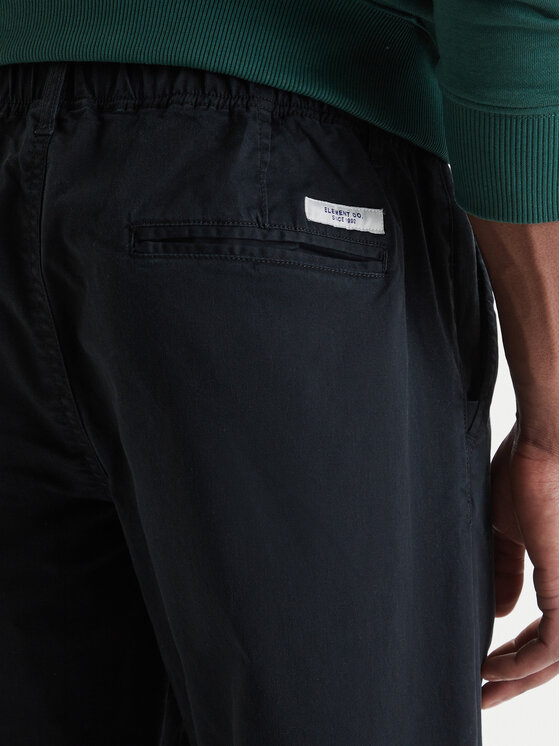 Element Element Chino nohavice Regular Comfort Twill ELYNP00190 Čierna Regular Fit