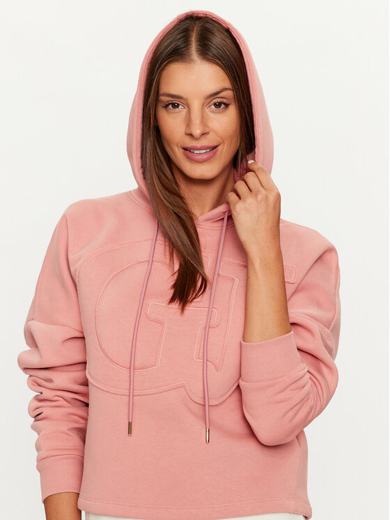 Guess Guess Суитшърт V3BQ10 KBXX1 Розов Regular Fit